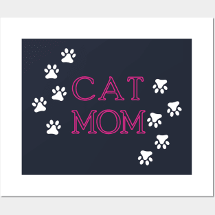 Cat Mom Posters and Art